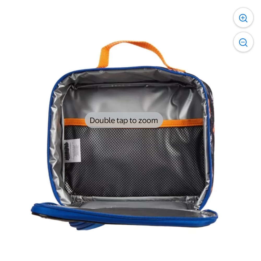 Naruto and Sasuke Holographic Insulated Lunch Bag Tote with zipper front pocket - Picture 4 of 12